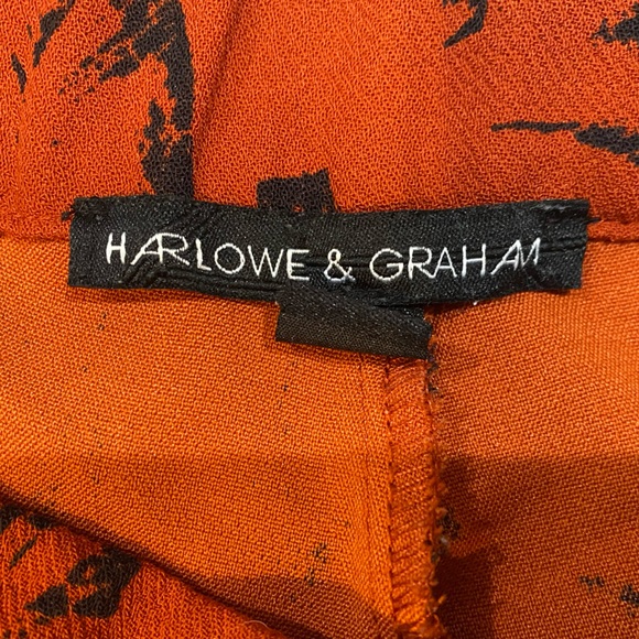 Printed circle skirt in Rust and black - Picture 2 of 4